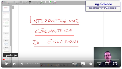 Concorso Accademia Marina - Prova orale matematica - Interpretazione geometrica di equazioni - VIDEO